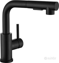 Rubinetto da cucina, nero, ad alta pressione