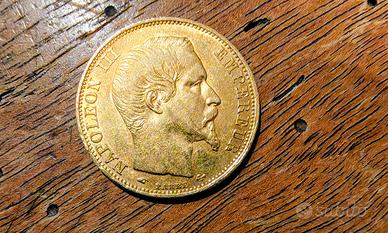 moneta 20 Franchi d'oro 