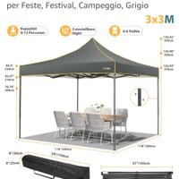 Gazebo pieghevole 3x3