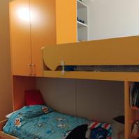 Cameretta a Ponte Completa con 2 Letti + Scrivania