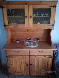 Credenza in legno massello stile rustico