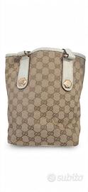 Borsa gucci vertical Tote gg canvas originale 
