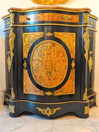 Credenza cassetto mobile Boulle dorata