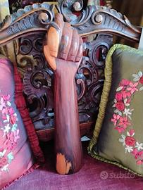 Grande Mano Higa amuleto legno vintage apotropaico