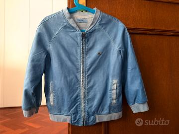 Byblos giacca ecopelle azzurro unisex tg 5 anni