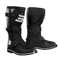 Stivale moto cross fuoristrada shot bambino nero