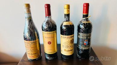 Lotto Quintarelli Monfortino Masseto Brunello