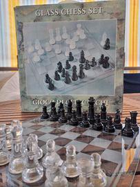 SCACCHIERA in vetro made in Italy- 35x35cm