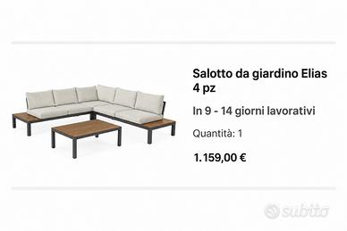 Salotto da giardino Elias Westwing – 4 pezzi