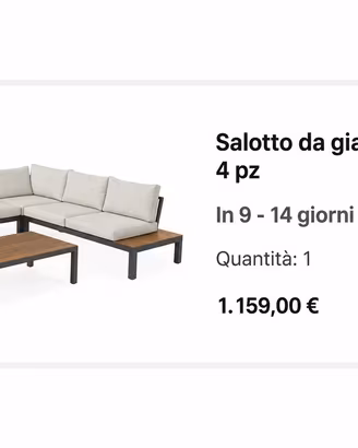 Salotto da giardino Elias Westwing – 4 pezzi
