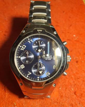 Orologio cronografo Timex con quadrante blu
