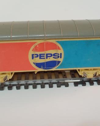 CARRO MERCI PEPSI-LIMA-SCALA H0-COMPLETO-ANNI'70