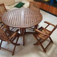 tavolo da esterno con sedie