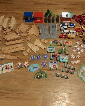 Pista legno LIDL circa 165 pezzi PLAYTIVE JUNIOR