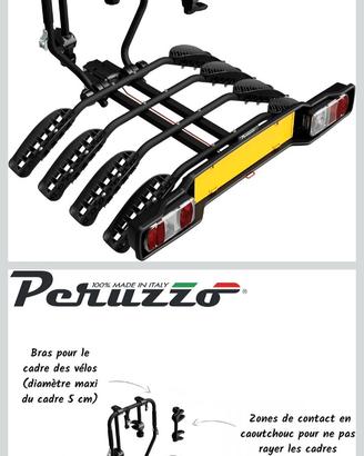 portabici da gancio traino, 4  posti