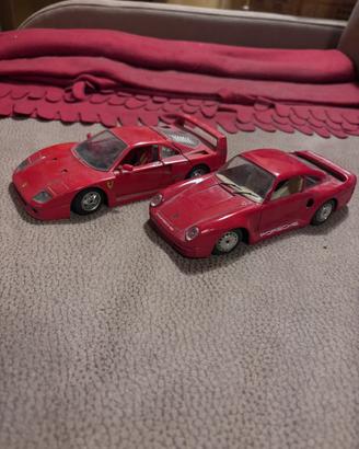 Modellini BBURAGO 1:24 - Ferrari F40 + Porsche 959