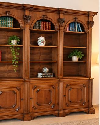 Libreria in noce massello – 230 × 220 × 43 cm