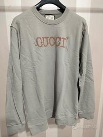 Felpa Gucci uomo grigia taglia XXL.