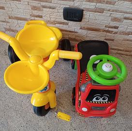 triciclo e macchinina