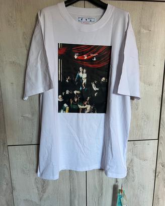 T-Shirt Off-White Caravaggio Bianca Rossa