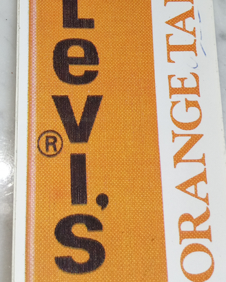 Adesivo vintage scritta Levis Orange Tab
