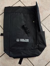 Zaino in tessuto con stampa Feel the Freedom