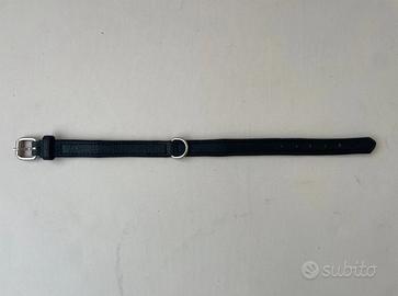 Collare in ecopelle nero