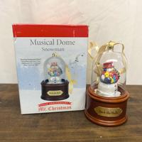 Musical Dome Snowman Deck The Hall Mr. Christmas