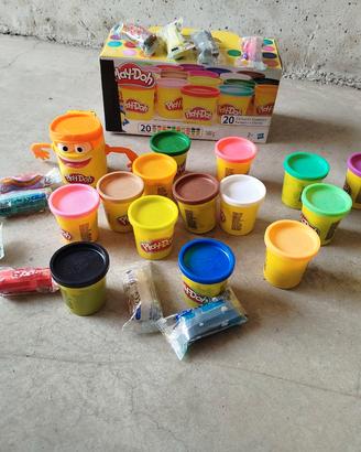 Play-Doh lotto 20 vasetti + ricariche