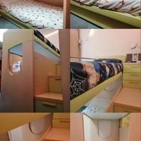 letto a castello con scala e tezo letto di qualità
