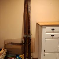 sci in legno anni 50