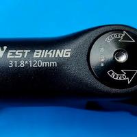 Attacco manubrio bicicletta 31.8x120mm nuovo West