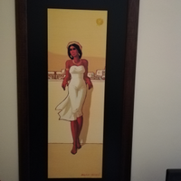 Quadro etnico cornice donna
