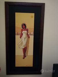 Quadro etnico cornice donna