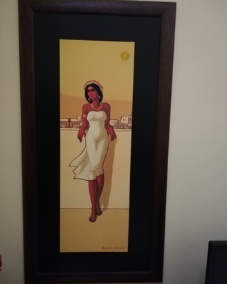 Quadro etnico cornice donna