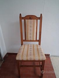 6 sedie in legno 