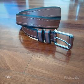 Cintura marrone uomo in vera pelle - XL