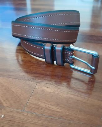 Cintura marrone uomo in vera pelle - XL