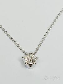 Girocollo oro 18 kt  brillante ct.0.50 GIA Salvini