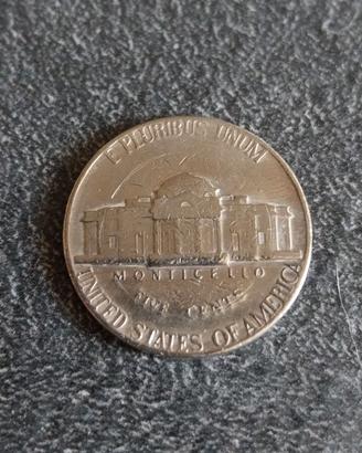 5 cents 1974 Monticello Jefferson Stati Uniti