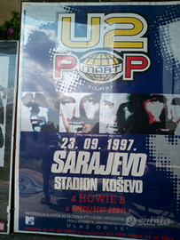 Poster Locandina Originale U2 Sarajevo 1997