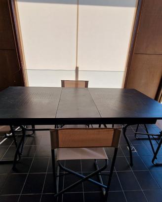 Tavolo da giardino esterno allungabile in ferro