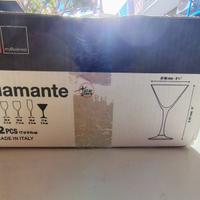 Stock coppe Diamante Bormioli