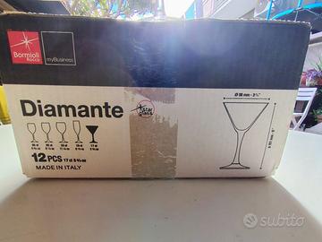 Stock coppe Diamante Bormioli