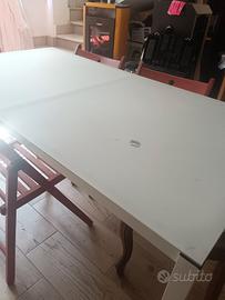tavolo da pranzo bianco fisso 