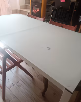 tavolo da pranzo bianco fisso 
