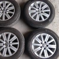 4 cerchi in lega originali Volkswagen R 15 con gom