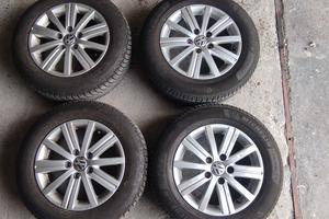 4 cerchi in lega originali Volkswagen R 15 con gom