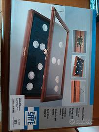 Cassetta in legno  porta soldi per collezionisti 