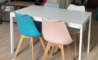 Sedie stile scandinavo da pranzo